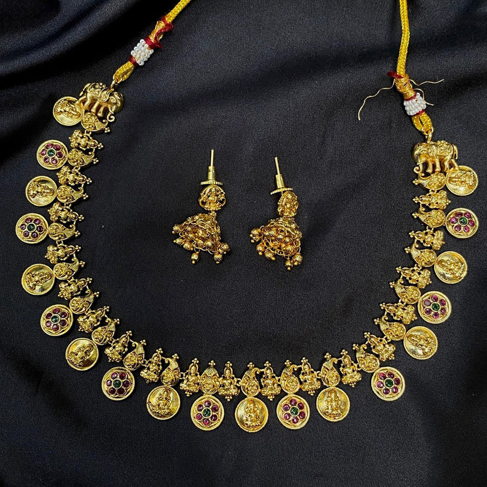 Kundan Choker Necklace in Gold Plated for Bridal Wear | Bridal Jewellery India