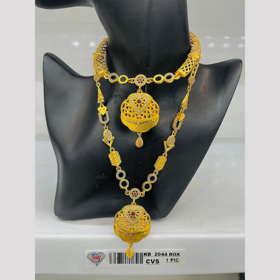 Imitation Gold Plated Oxidised Necklace Set | Bridal Jewellery India