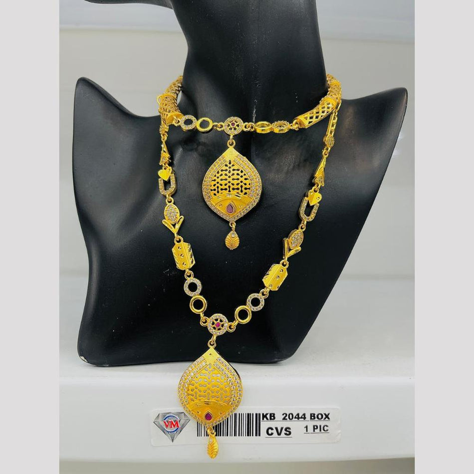Imitation Gold Plated Choker Necklace for Bridal Occasions | Bridal Jewellery India