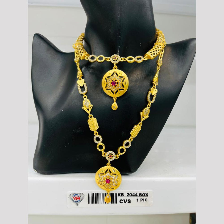 Imitation Gold Plated Necklace Set for Bridal Wear | Bridal Jewellery India