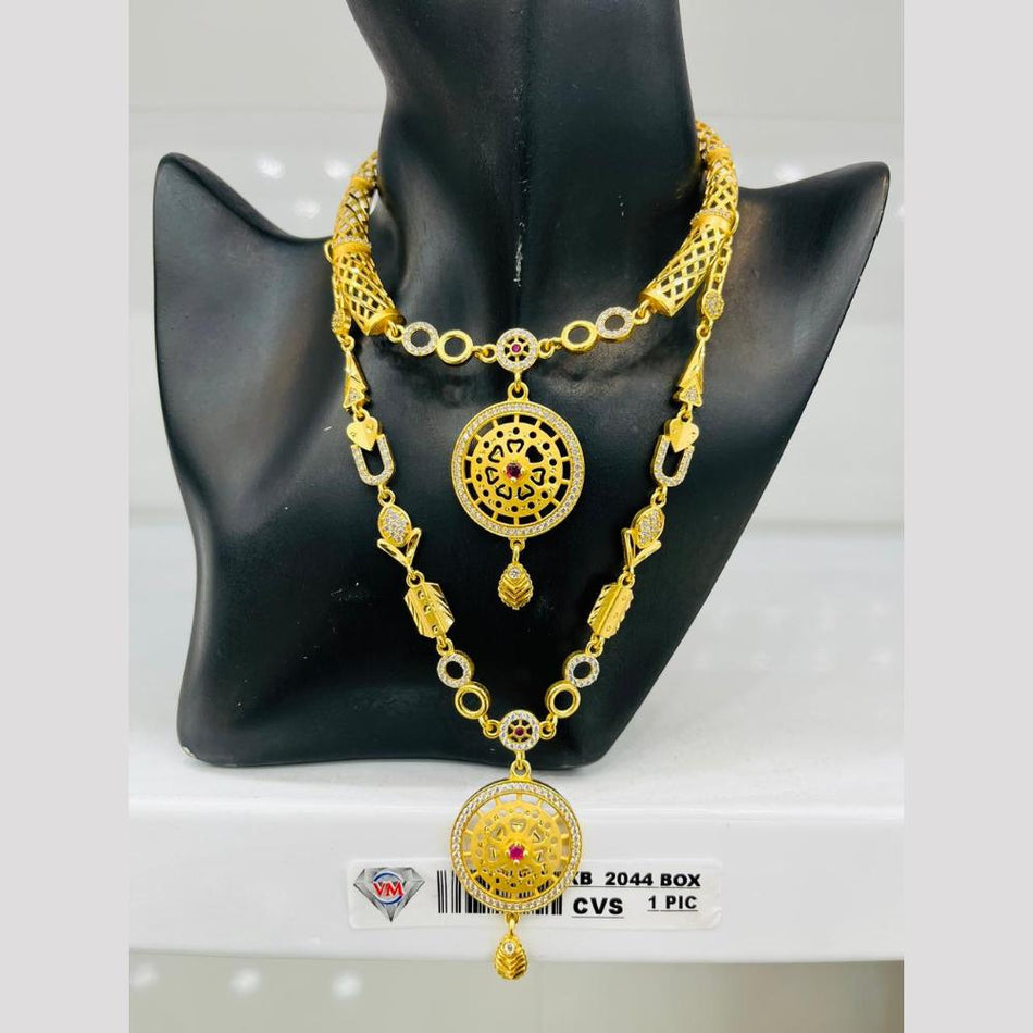 Imitation Gold Plated Choker Necklace for Bridal | Bridal Jewellery India