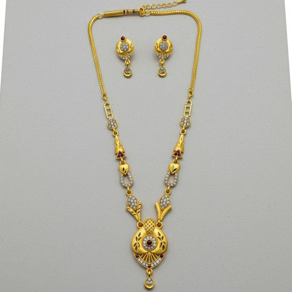Imitation Royal Austrian Stone Earrings in Gold Tone | Bridal Jewellery India