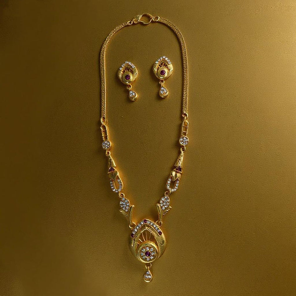 Imitation Royal Austrian Stone Earrings in Sterling Silver | Bridal Jewellery India