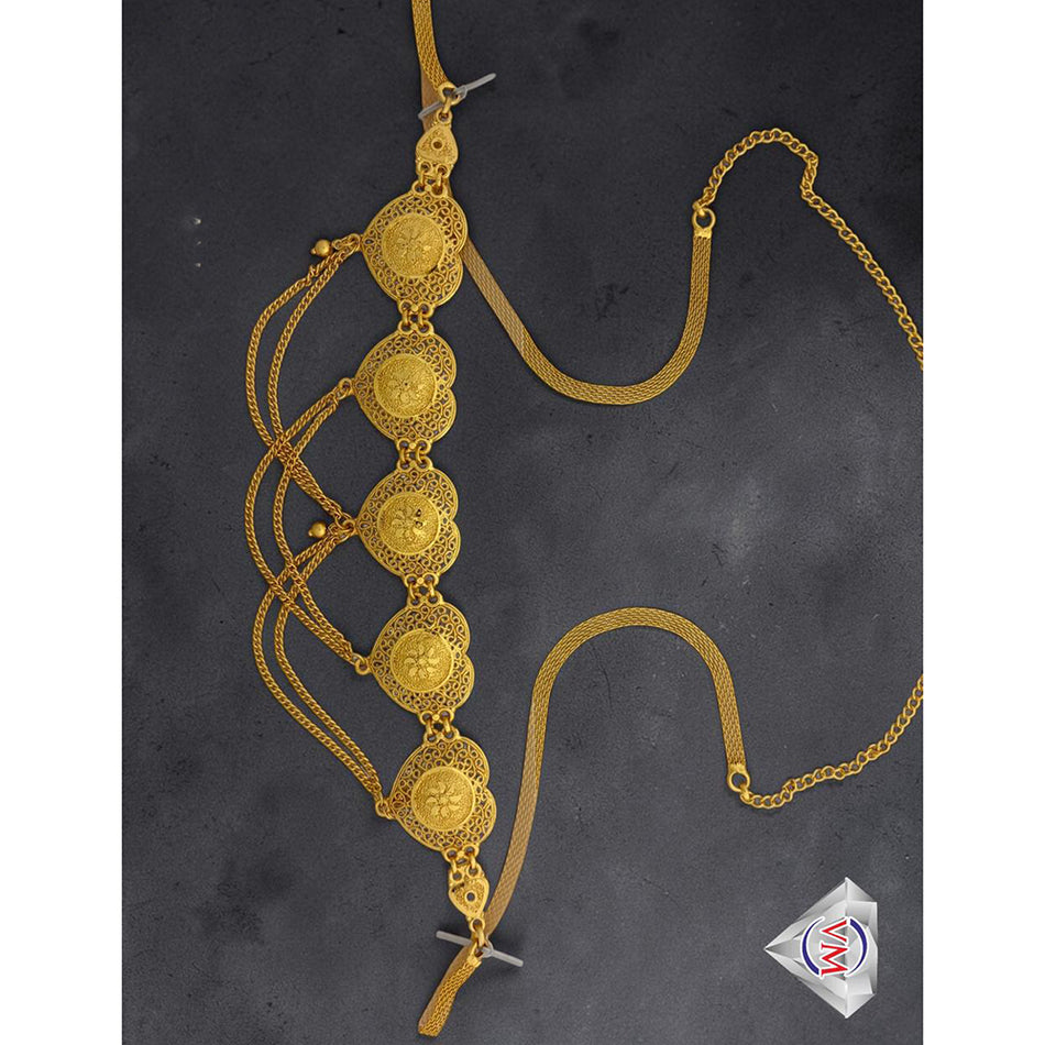 Imitation Royal Rose Gold Plated Necklace Set | Bridal Jewellery India