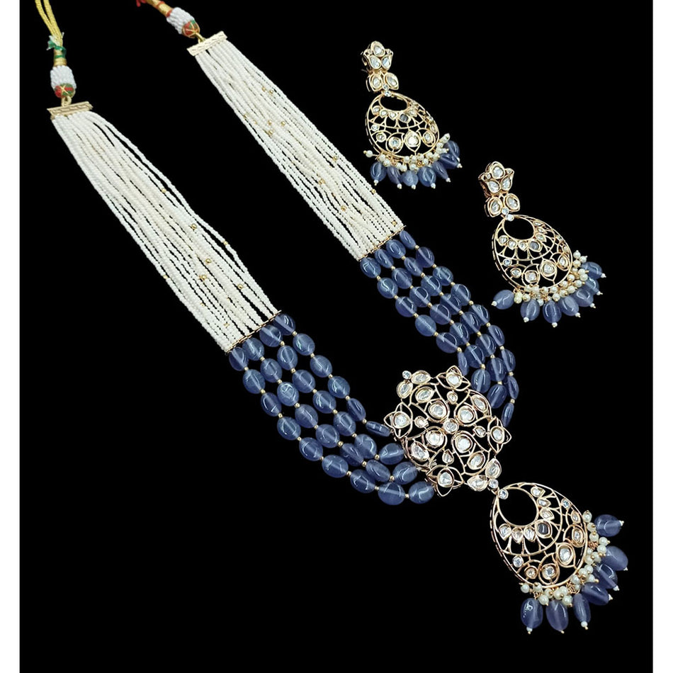 Kundan Choker Necklace in Gold Plated with Polki Stones | Bridal Jewellery India