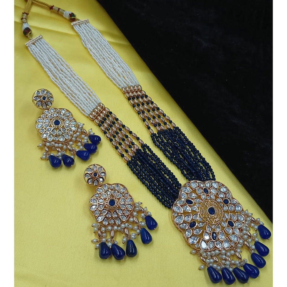 Kundan Choker Necklace in Gold Plated with Polki Stones | Bridal Jewellery India