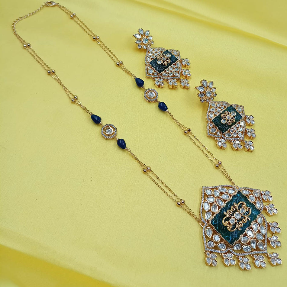 Kundan Choker Necklace in Gold Plated with Polki Stones | Bridal Jewellery India
