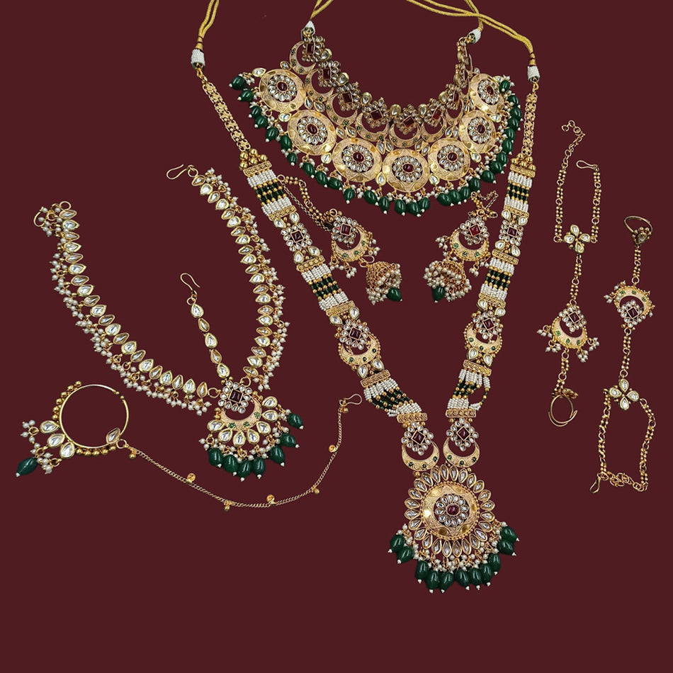 Kundan Choker Necklace in Gold Plated | Bridal Jewellery India