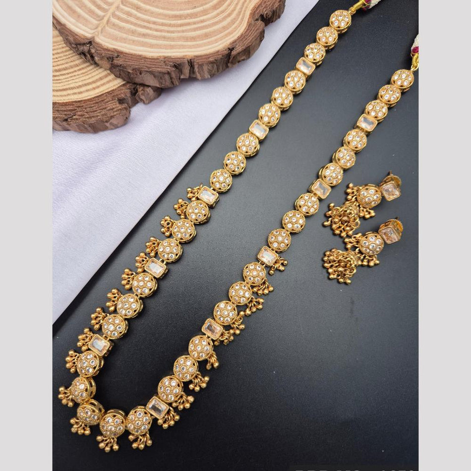 Long Necklace in Oxidised Silver
Chic Set with Pota and | Bridal Jewellery India