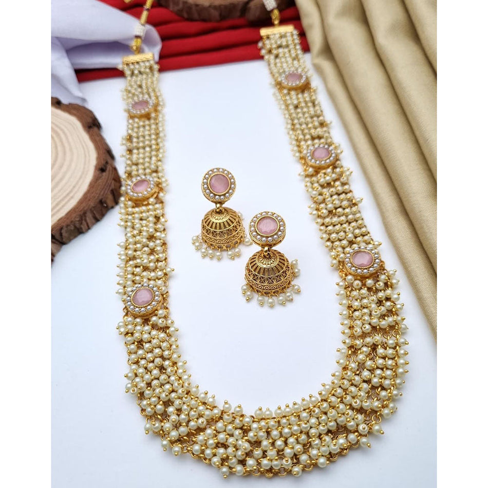 Look Long Necklace in Oxidised Silver | Bridal Jewellery India
