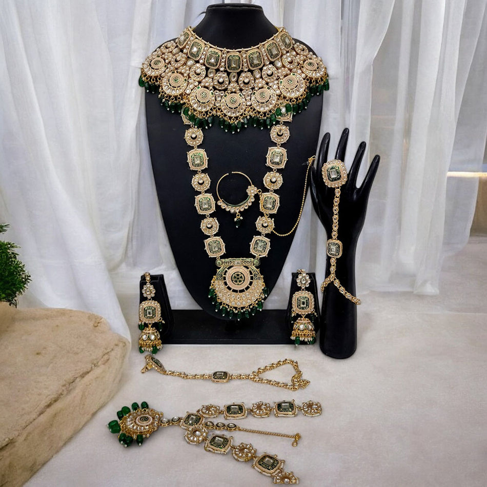 Kundan Choker Necklace in Gold Plated for Bridal | Bridal Jewellery India