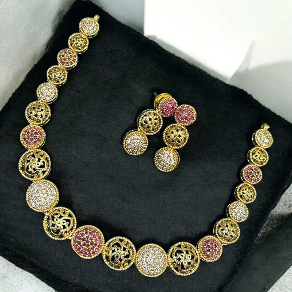 Kundan Choker Necklace in Gold Tone | Bridal Jewellery India