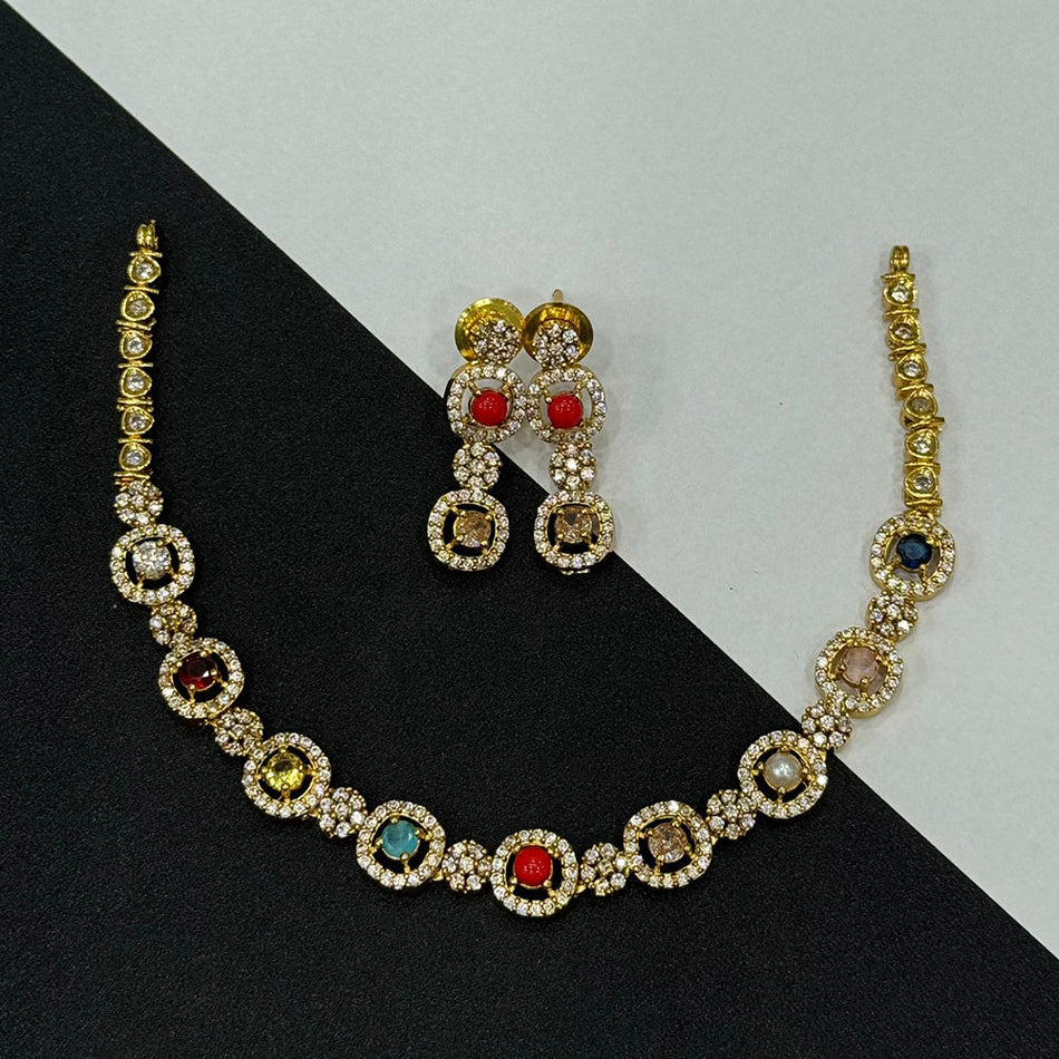 Kundan Necklace in Gold Tone | Bridal Jewellery India