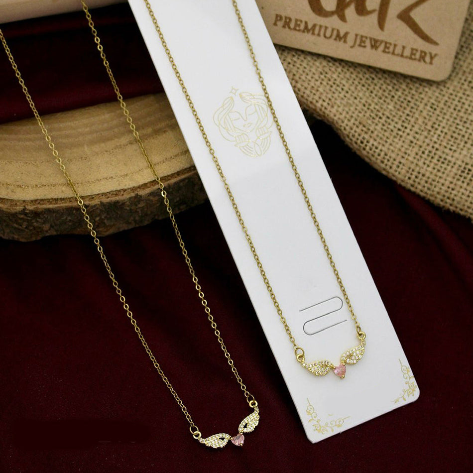 Heart Shape Necklace in Sterling Silver | Bridal Jewellery India