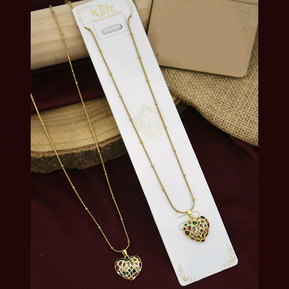 Heart Shaped Necklace in Sterling Silver | Bridal Jewellery India