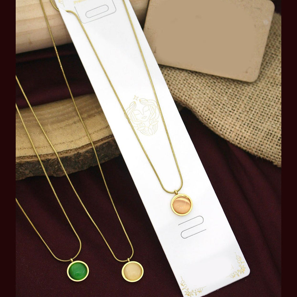 Pota Stone Necklace in Premium Silver | Bridal Jewellery India