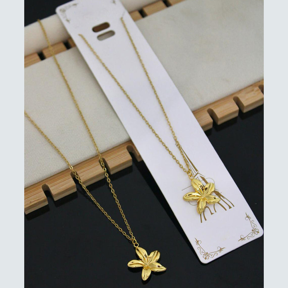 Flower Chain Necklace in Sterling Silver | Bridal Jewellery India