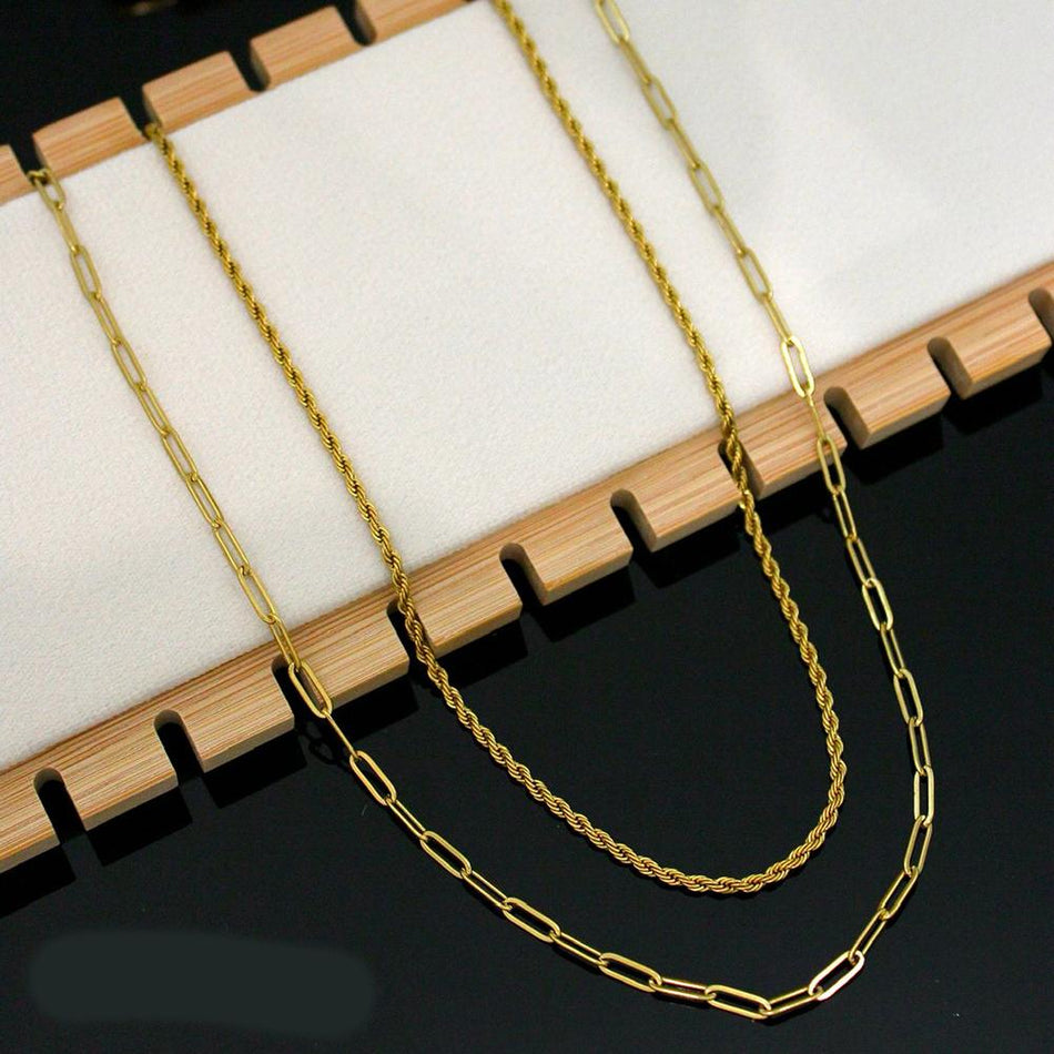 Stainless Steel Chain in Pack Necklace | Bridal Jewellery India