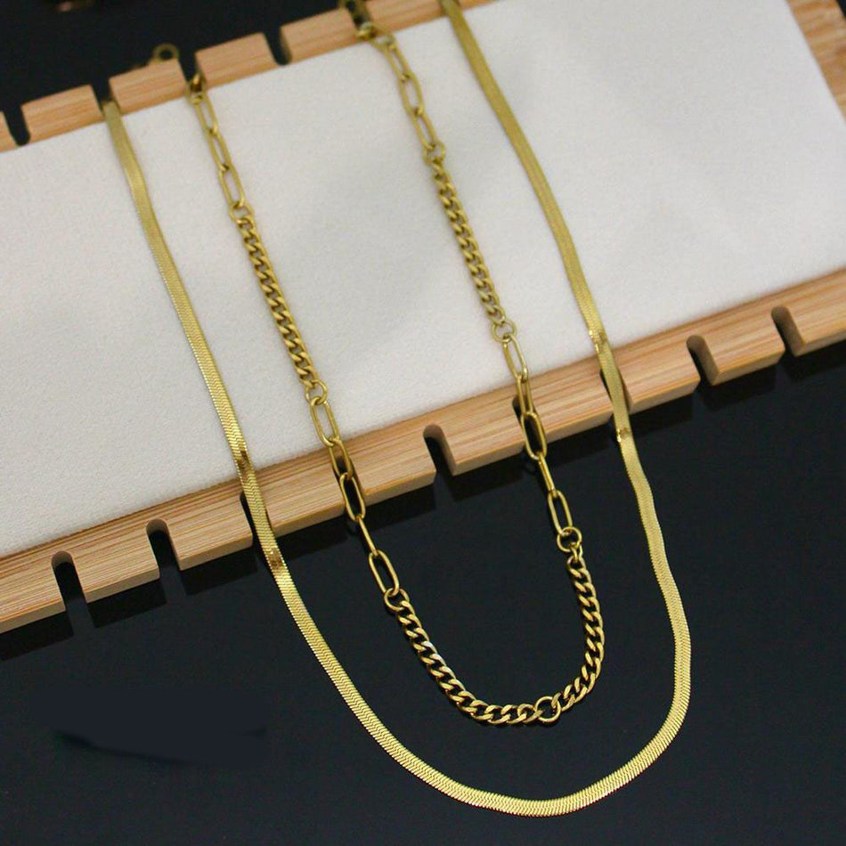 Stainless Steel Chain Set in Silver | Bridal Jewellery India