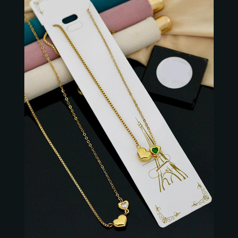 Heart Necklace in Sterling Silver | Bridal Jewellery India