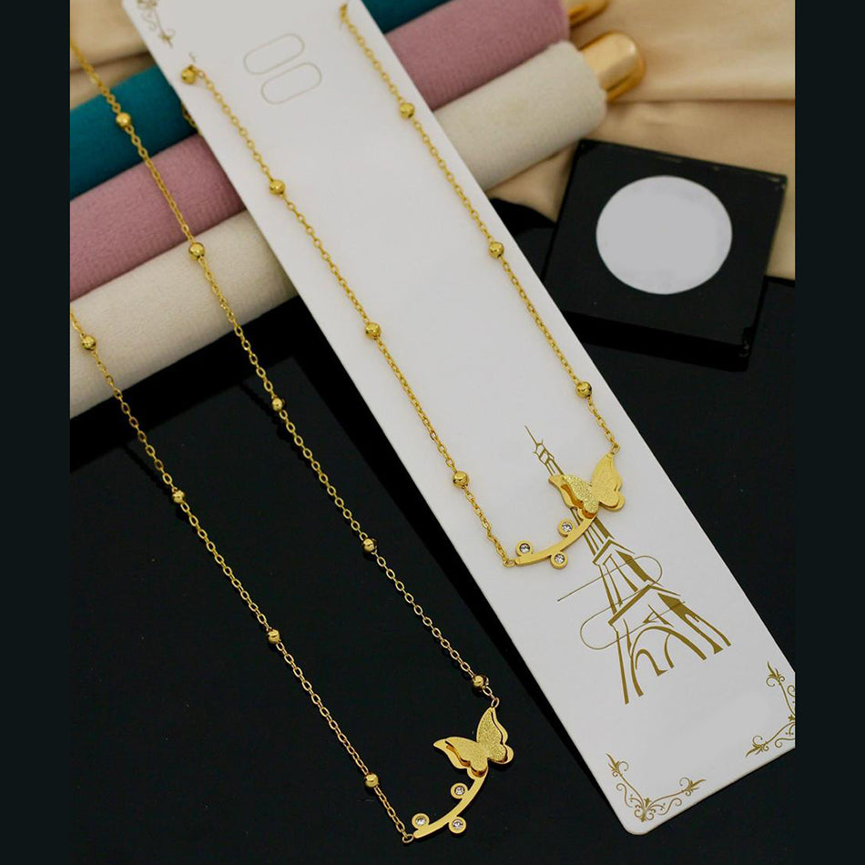 Crystal Stone Necklace in Oxidised Silver | Bridal Jewellery India