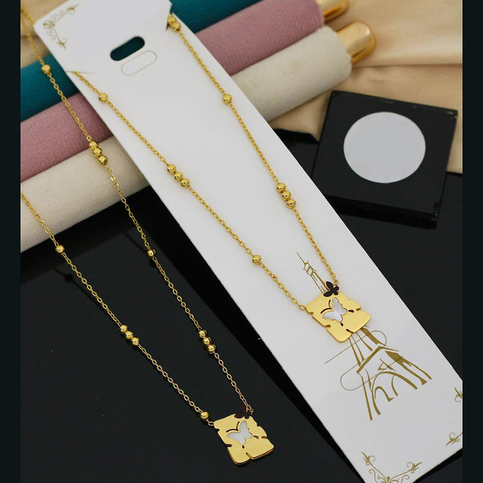 Kiss Clasps Necklace in Sterling Silver | Bridal Jewellery India