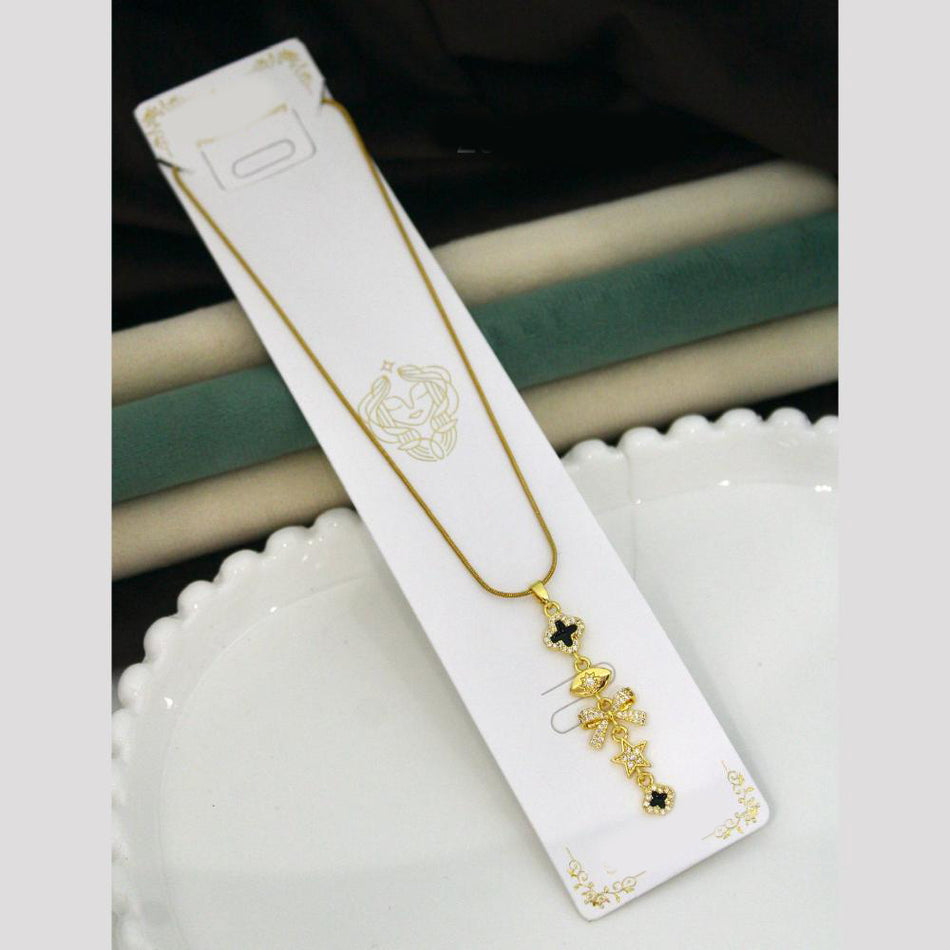 Klitz Bow Necklace in Austrian Stone | Bridal Jewellery India