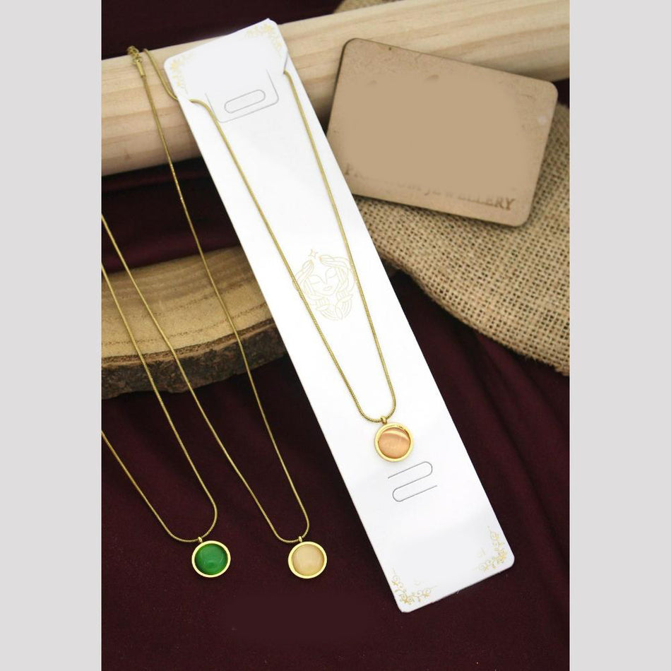 Kota Stone Necklace in Silver with POTA Design | Bridal Jewellery India