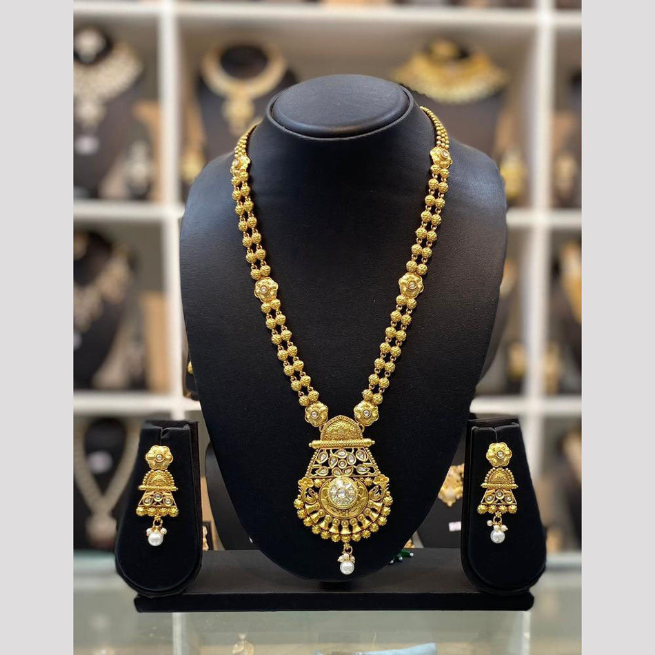Kundan Choker Necklace in Gold Plated | Bridal Jewellery India