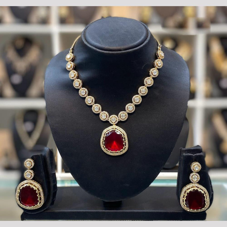 Kundan Choker Necklace in Gold Plated | Bridal Jewellery India