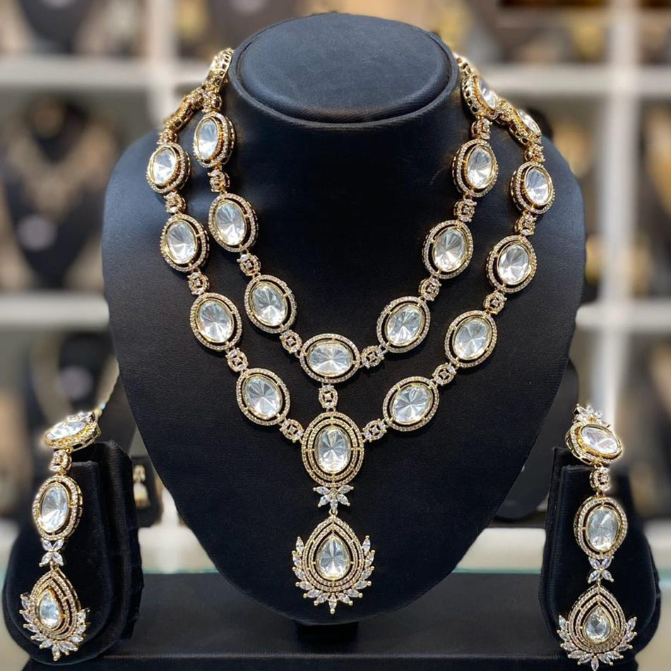 Kundan Choker Necklace in Gold Plated | Bridal Jewellery India