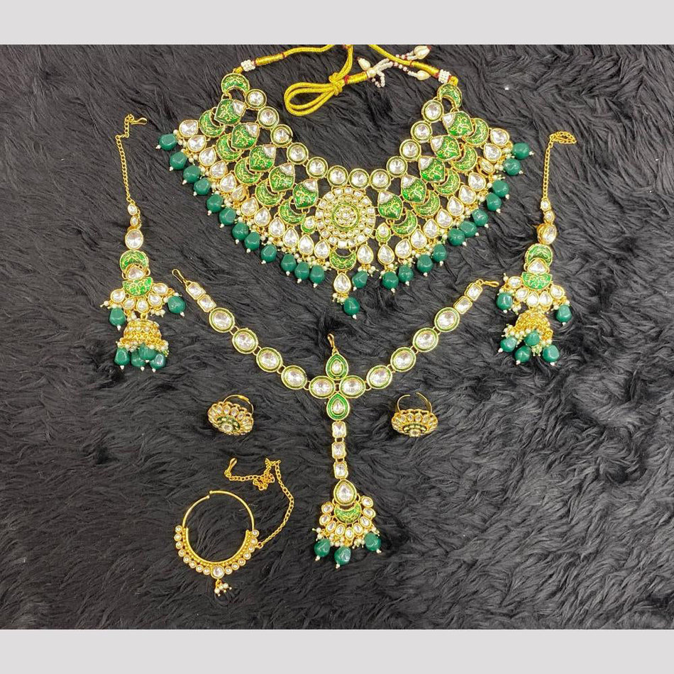 Kundan Necklace in Gold Tone for Bridal Wear | Bridal Jewellery India