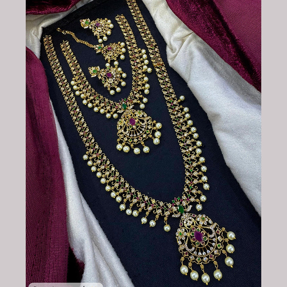 Luxe Pearls in Rose Gold Plated for Bridal | Bridal Jewellery India