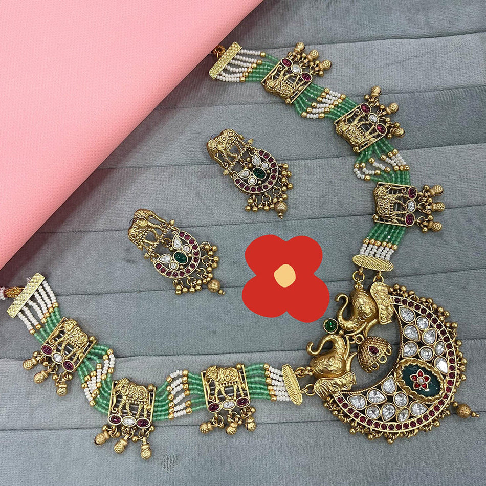 Pearl Pendants in White Gold Plated | Bridal Jewellery India