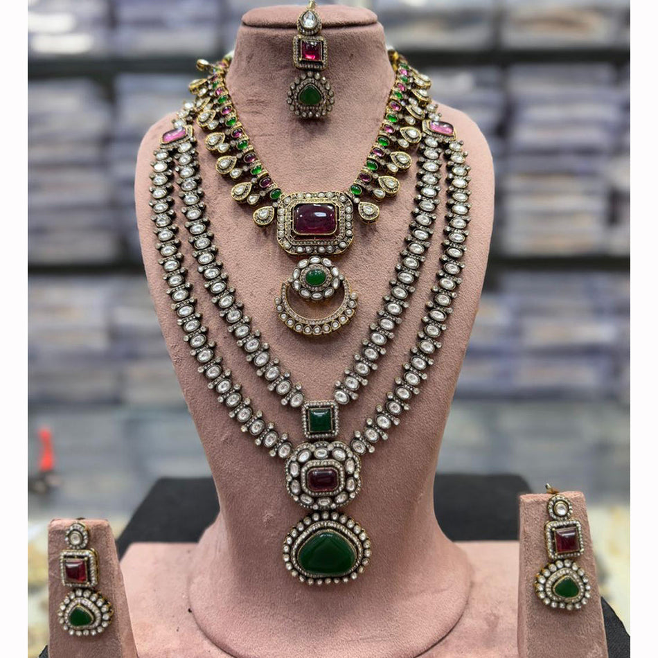Kundan Choker Necklace in Gold Plated | Bridal Jewellery India