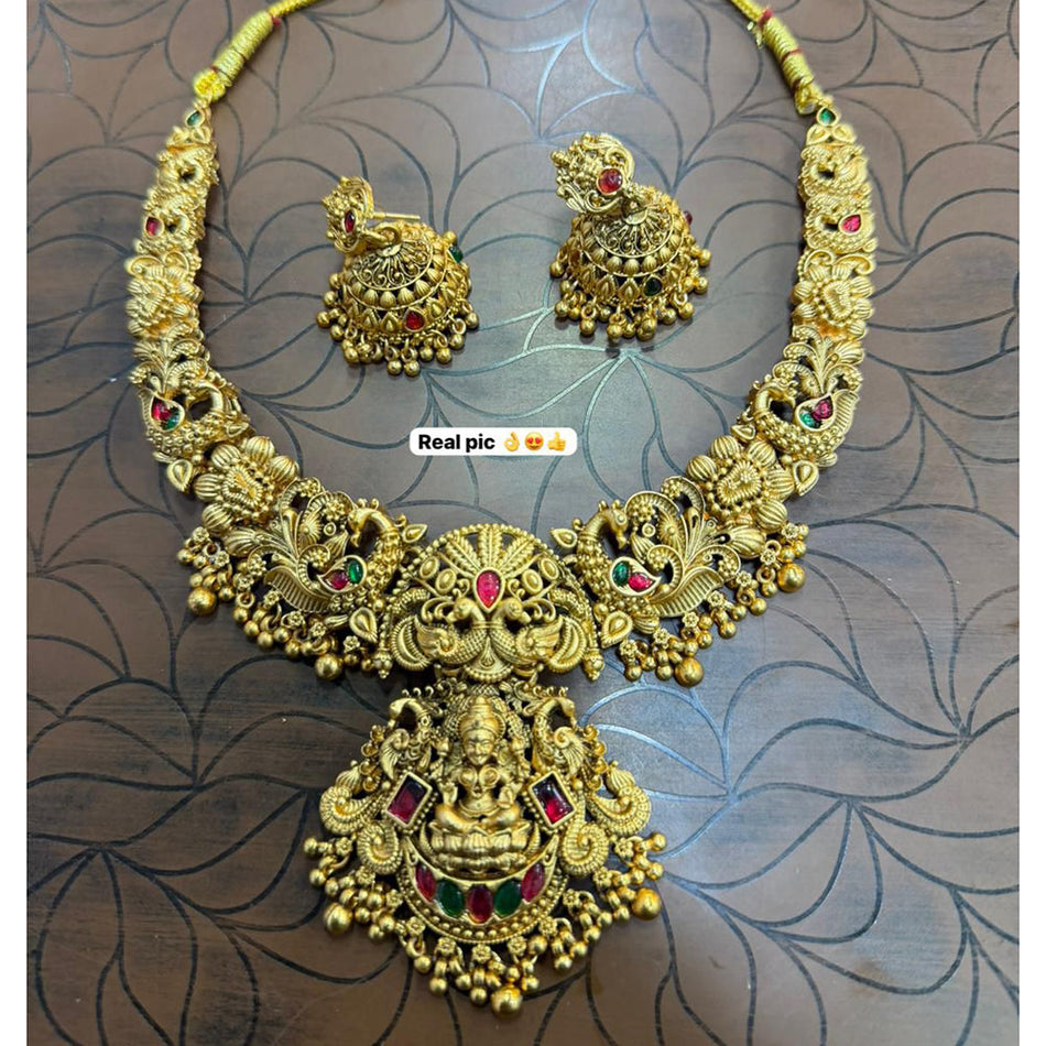 Pota Necklace in Oxidised Silver | Bridal Jewellery India
