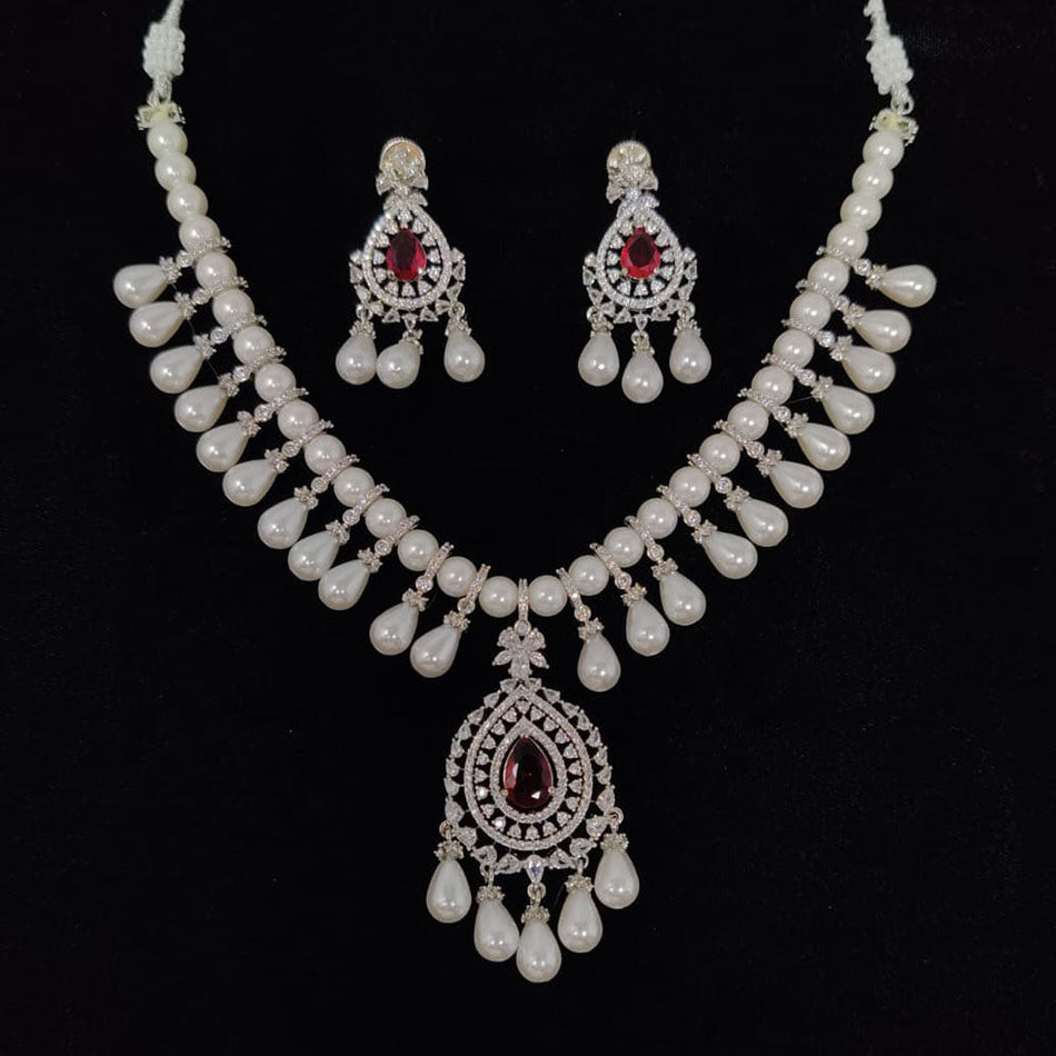Royal Austrian Stone Necklace for Bridal Wear | Bridal Jewellery India