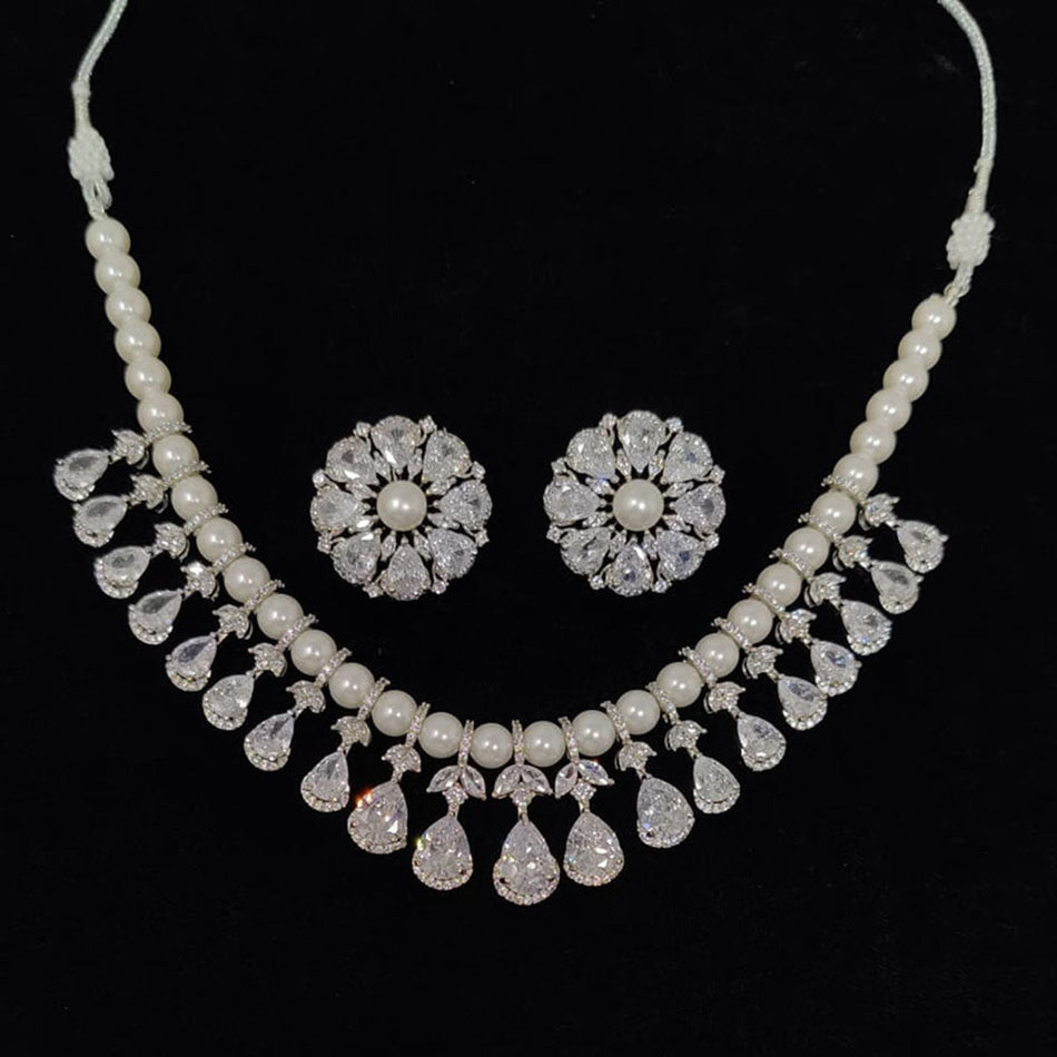 Royal Austrian Stone Necklace for Occasion | Bridal Jewellery India