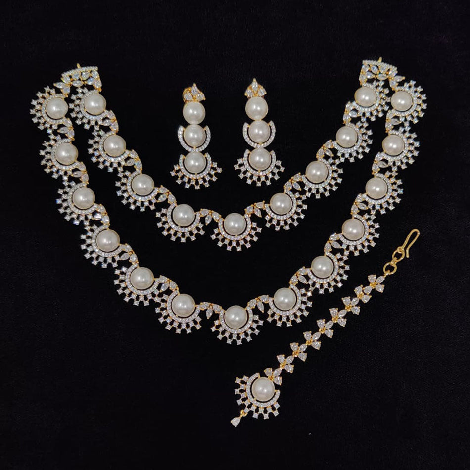 Royal Austrian Stone Choker Necklace for Bride | Bridal Jewellery India