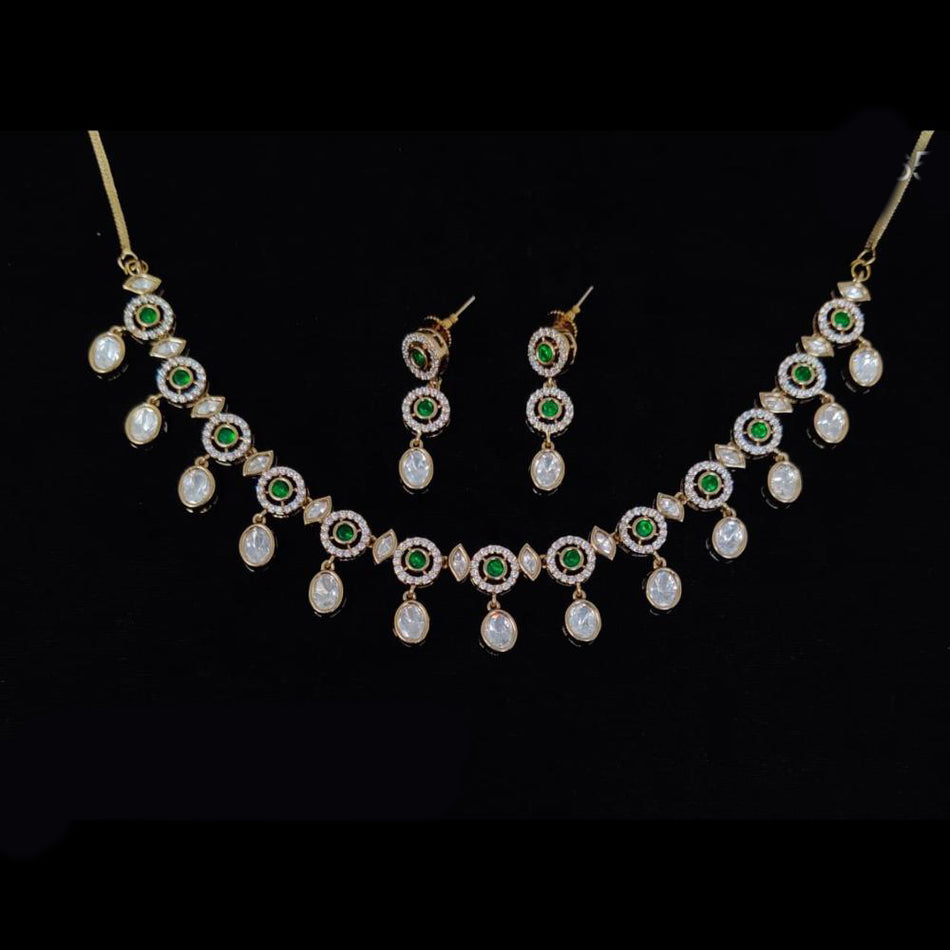 Kundan Choker Necklace in 18K Gold Plated | Bridal Jewellery India