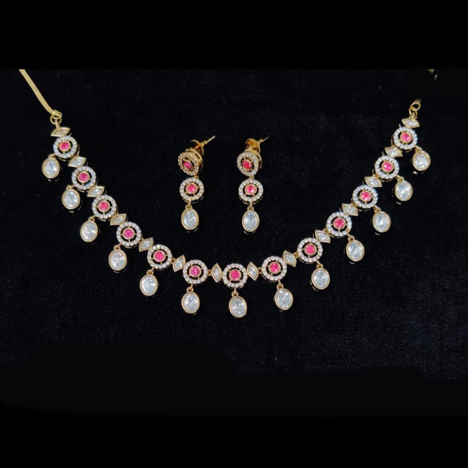 Kundan Choker Necklace in 18K Gold Plated | Bridal Jewellery India