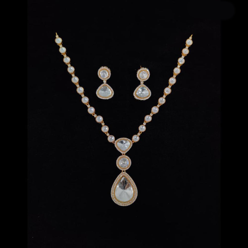 Kundan Choker Necklace in Platinum for Bridal Wear | Bridal Jewellery India