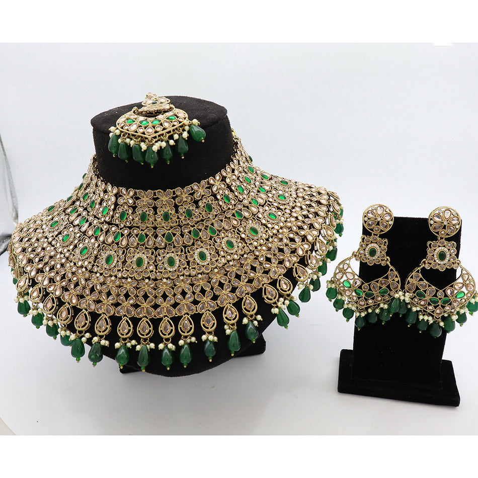 Glamorous Choker Necklace in Sterling Silver | Bridal Jewellery India