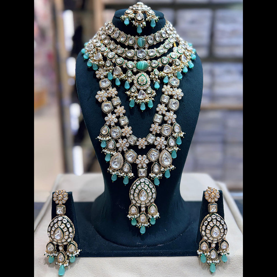 Kundan Choker Necklace in Gold Plated for Bridal | Bridal Jewellery India