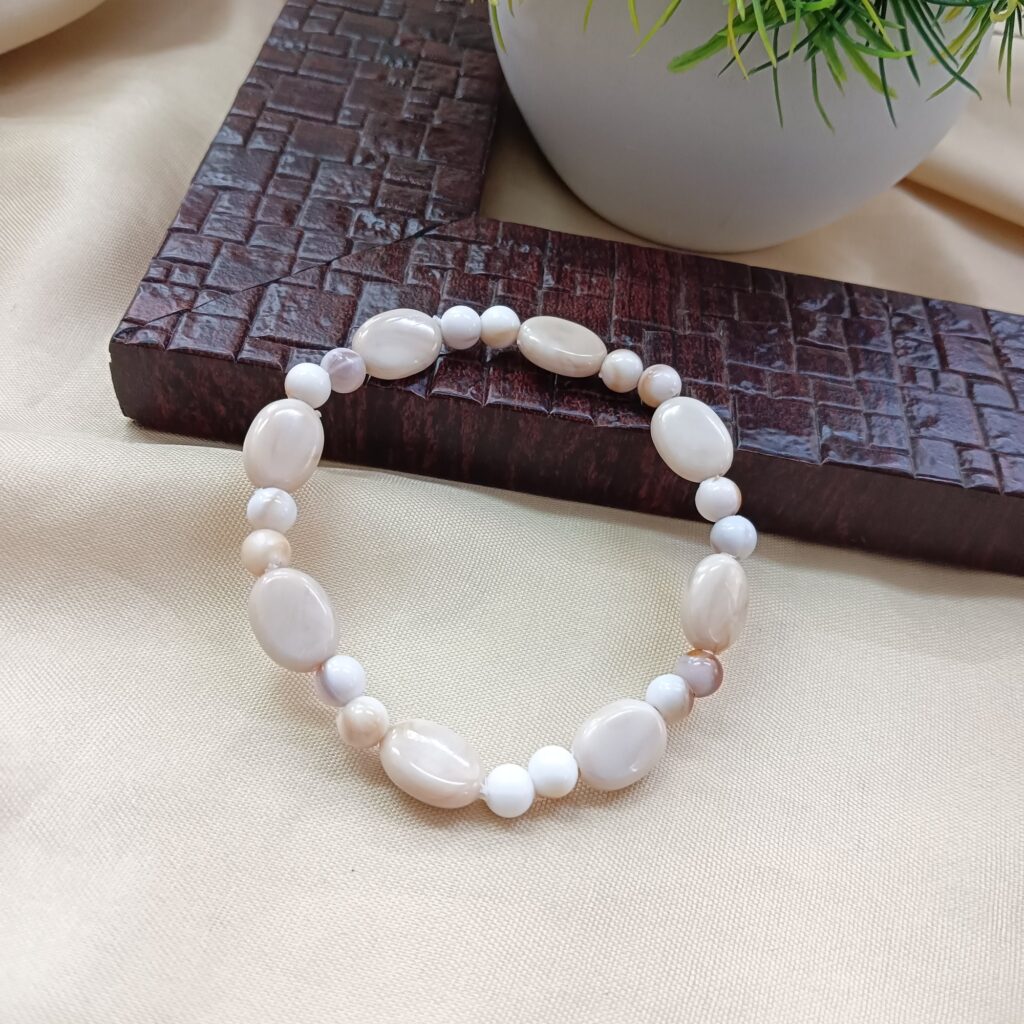Marble Pattern Bracelet in Sterling Silver | Bridal Jewellery India