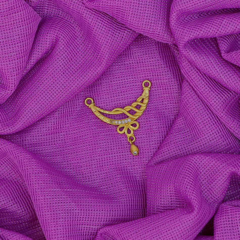 Dye Gold Plated Pendant in Austrian Stone for Women | Bridal Jewellery India