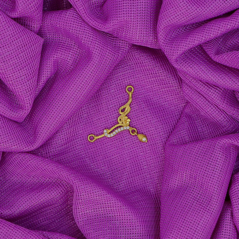 Dye Gold Plated Pendant with Austrian Stones for Women | Bridal Jewellery India