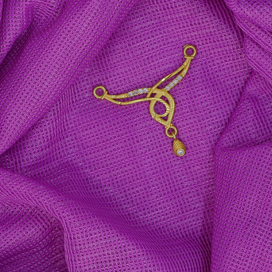 Dye Gold Plated Pendant with Austrian Stones for Women | Bridal Jewellery India