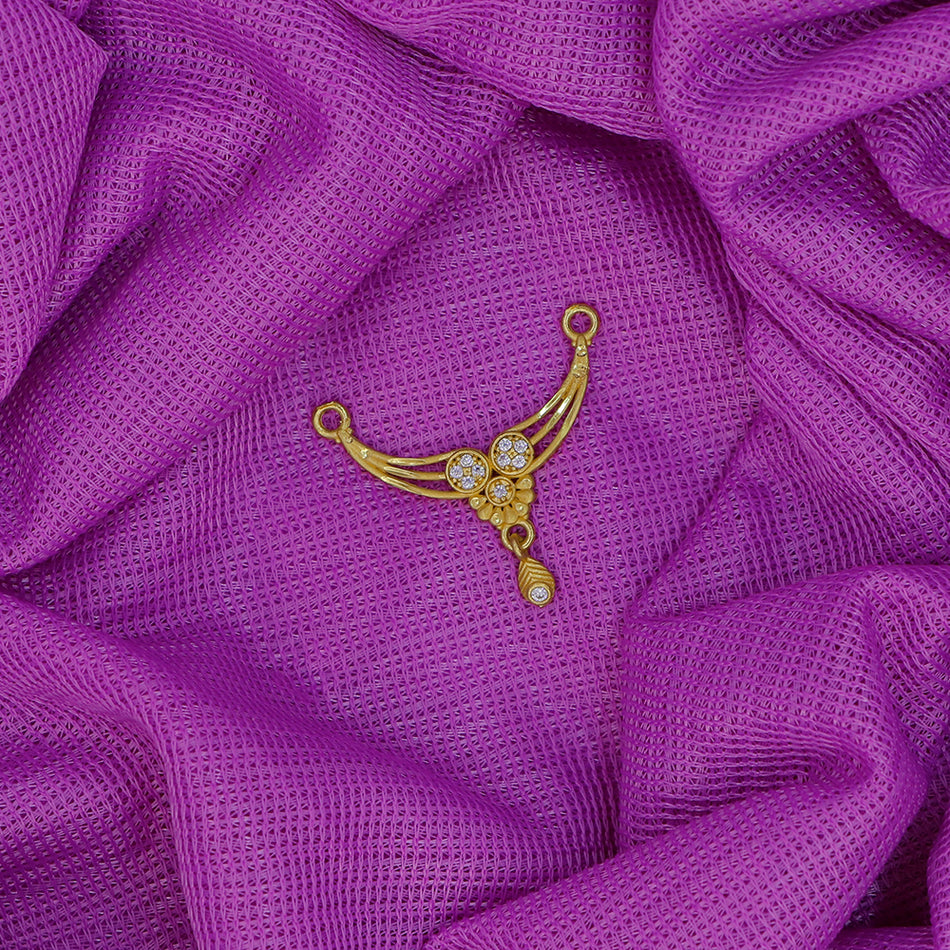 Dye Gold Plated Pendant with Austrian Stones for Women | Bridal Jewellery India