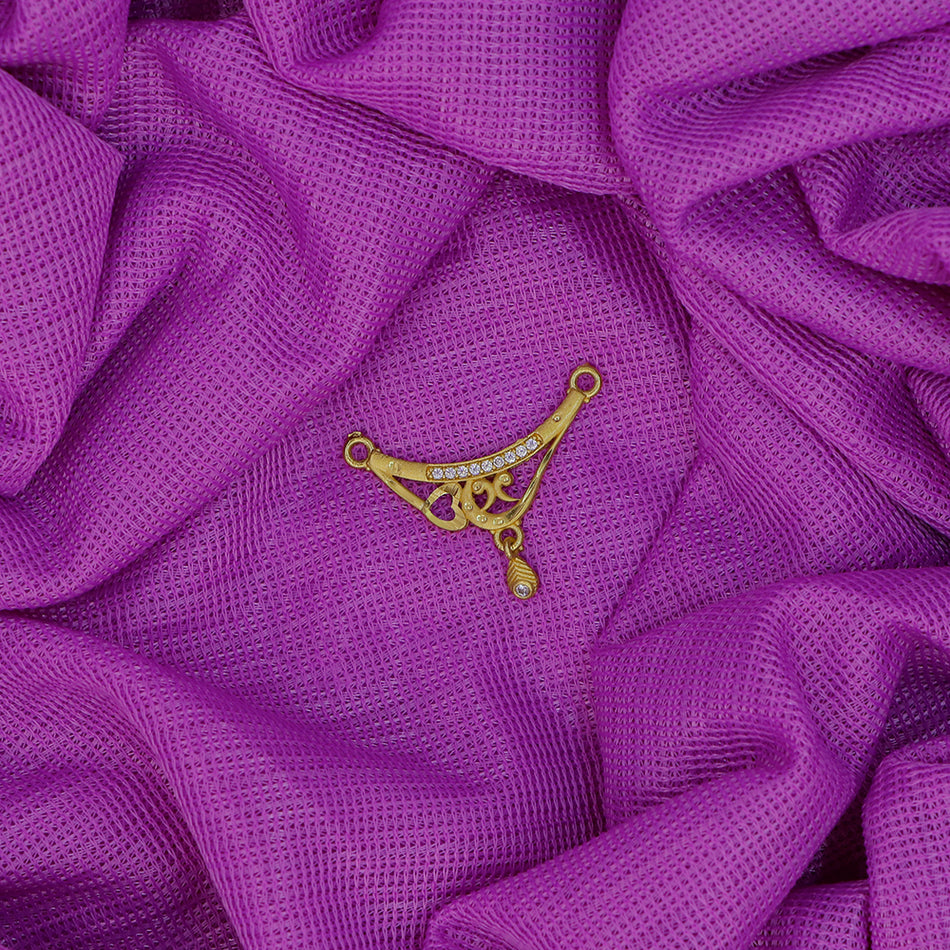 Dye Gold Plated Pendant with Austrian Stones for Women | Bridal Jewellery India